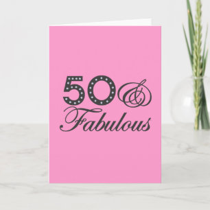50 & Fabulous Gift Kaart