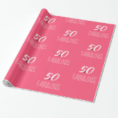 50- & Fabulous Gift Wrapping Cadeaupapier (Uitgerold)