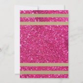 50 & Fabulous Hoge Hakken Gouden Roze Glittery Gla Kaart (Achterkant)