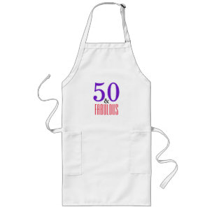 50 & Fabulous Keuken Zelfvertrouwen Typografie Lang Schort