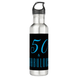 50 & Fabulous Sky Blue Black, zondag Waterfles