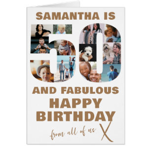 50 & Fabulous Verjaardag Fotocollage