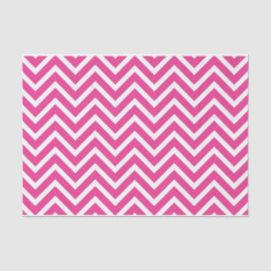 50 & Fabulous Verjaardag Roze Wit Chevron Patroon Tissuepapier