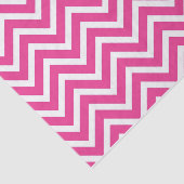 50 & Fabulous Verjaardag Roze Wit Chevron Patroon Tissuepapier (Detail)