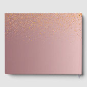 50 Fabulous verjaardagsbruin roze confetti Gastenboek (Achterkant)