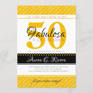 50 & Fabulous yellow Spain / Fabulosa amarillo Kaart