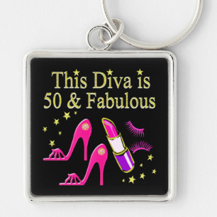 50 & FANTASTISCH OOGVERBLINDEND DIVA DESIGN SLEUTELHANGER