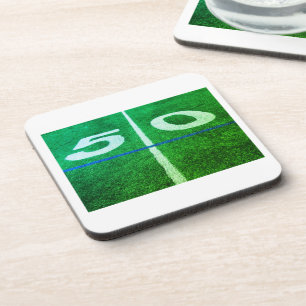 50 football turf op het terrein bier onderzetter