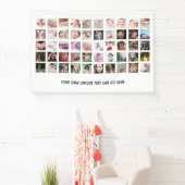 50 Foto Collage, uniek gepersonaliseerd DIY Spandoek (Insitu)