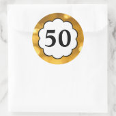 50 - Golden Numbers Sticker (Tas)