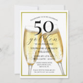 50 Golden Year's Wedding Jubileum Kaart (Voorkant)