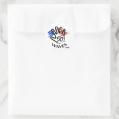 50 golven Sticker (Tas)