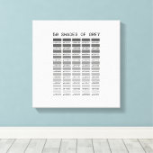 50 grijstinten canvas afdruk (Insitu (Houten vloer))