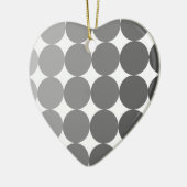 50 Grijze cirkels Keramisch Ornament (Links)