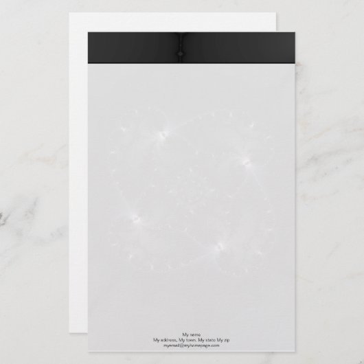 50 grijze schaduwen - fractale kunst briefpapier (Voorkant / Achterkant)