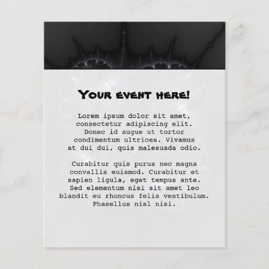 50 grijze schaduwen - fractale kunst flyer (Voorkant)