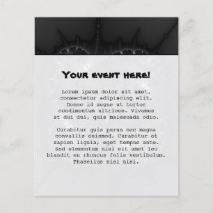 50 grijze schaduwen - fractale kunst flyer