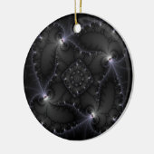 50 grijze schaduwen - fractale kunst keramisch ornament (Links)