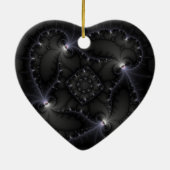 50 grijze schaduwen - fractale kunst keramisch ornament (Achterkant)