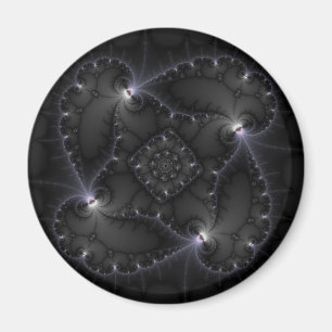 50 grijze schaduwen - fractale kunst magneet