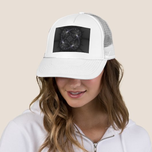 50 grijze schaduwen - fractale kunst trucker pet (In situ)