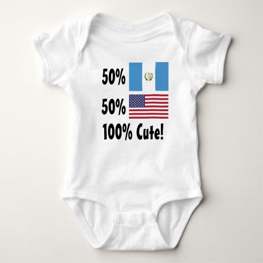 50% Guatemala 50% Amerikaan 100% klap Romper (Voorkant)