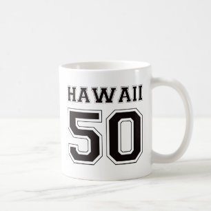 50 Hawaii - Zwart Koffiemok