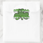 50 % Iers 100 % Drink sticker (Tas)