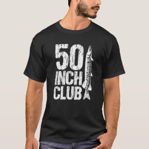 50 Inch Club Musky Vissen Muskie Visser Vis T-shirt