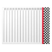 50-inch diner notitieblok (Voorkant)