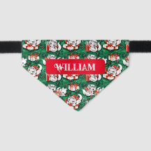 50-inch Green Vintage-kerstpatroon met Kittens