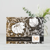 50 invitations pour l'anniversaire de mariage d'or (Debout devant)