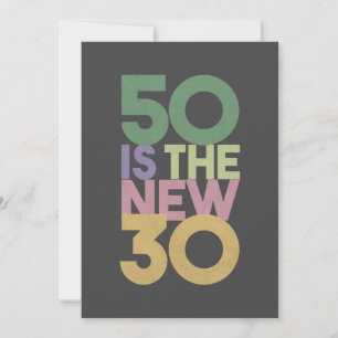 50 is de Nieuwe 30 - 50e Verjaardag Cadeau Essenti Kaart