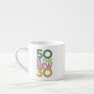 50 is de nieuwe 30 - 50e verjaardag van de essenti espresso kop