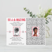 50 is een verbluffend, modern design, aangepaste f kaart (Staand voorkant)