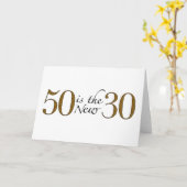 50 Is Het Nieuwe 30 Kaart (Gele Bloem)