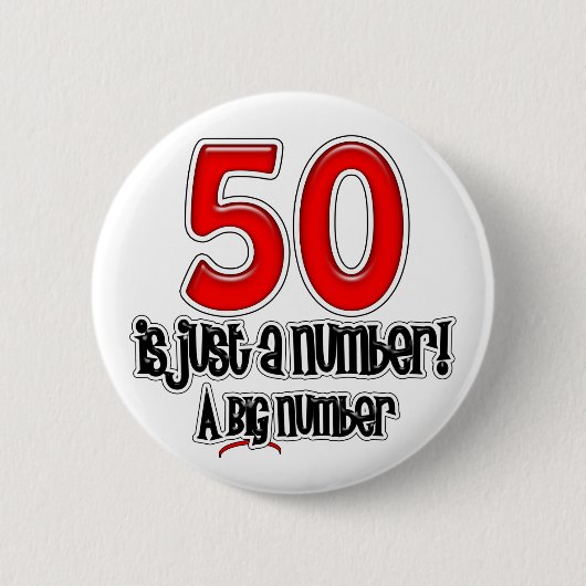 50 is slechts een aantalButton Ronde Button 5,7 Cm (Voorkant)