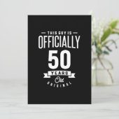 50 jaar - 50e verjaardag Funny Gift Kaart (Staand voorkant)