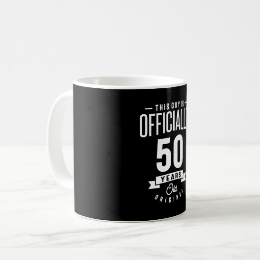 50 jaar - 50e verjaardag Funny Gift Koffiemok (Voorkant links)