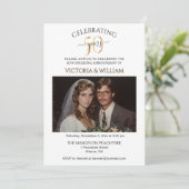 50 jaar bruiloft Jubileum feest Kaart (Staand voorkant)