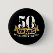 50 jaar bruiloft we samen ronde button 5,7 cm (Voorkant)