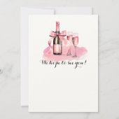 50 jaar champagne 50ste verjaardag kaart (Achterkant)