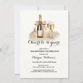 50 jaar champagne 50ste verjaardag kaart (Voorkant)