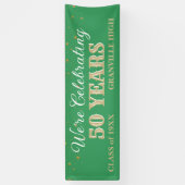 50 jaar! CUSTOM 8 FT Klasse Reunion banner (Verticaal)