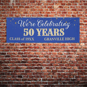 50 jaar! CUSTOM 8 FT Klasse Reunion banner