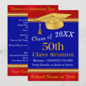 , 50 jaar durende reünie, kaart (Voorkant / Achterkant)