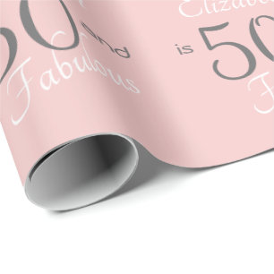 50 jaar en 50 jaar oud cadeaupapier