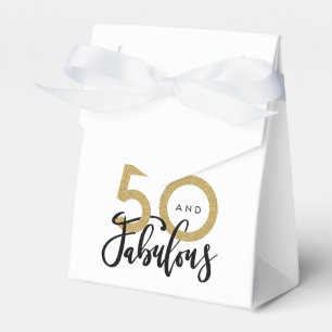 50 jaar en geweldige verjaardag bedankdoosjes