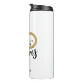 50 jaar en geweldige verjaardag  thermosbeker (Geroteerd rechts)