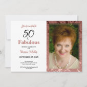 50 jaar en goudbloem (goudbloem) van het Roos Kaart (Voorkant)